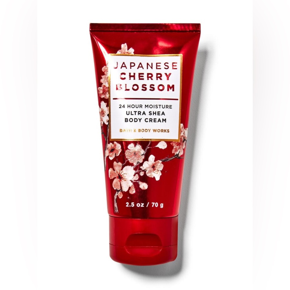 Bath & Body Works Japanese Cherry Blossom Travel Body Cream 2.5oz NWT